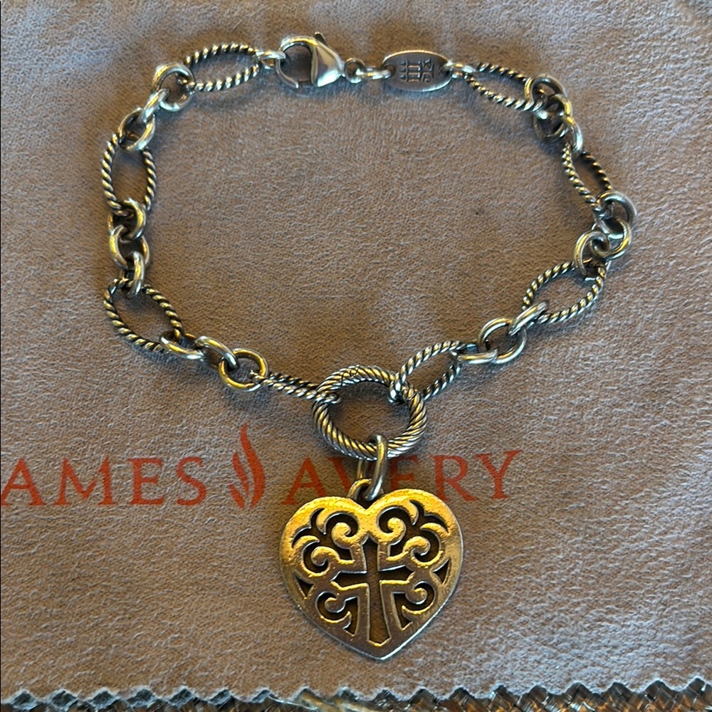 James Avery Silver Heart Bracelet